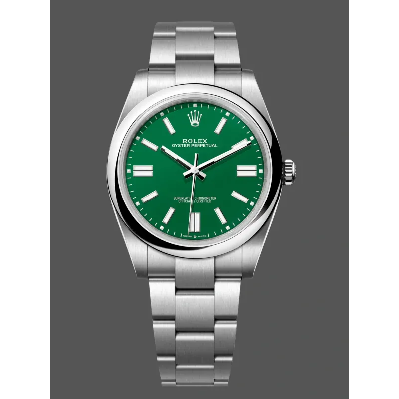 Rolex Oyster Perpetual 41 134300 Replica - Quadrante Verde Bracciale Oyster