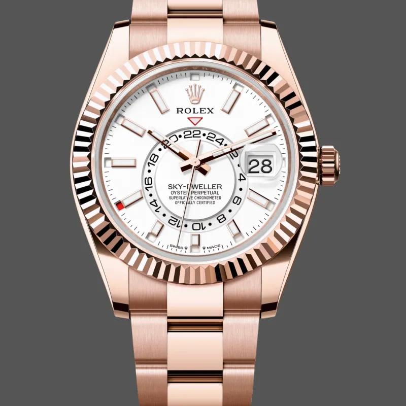 Rolex Sky-Dweller 336935 Replica - Quadrante Bianco Acciaio Inossidabile