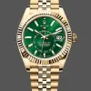 Rolex Sky-Dweller 336938 Replica - Quadrante Verde Lunetta Scanalata