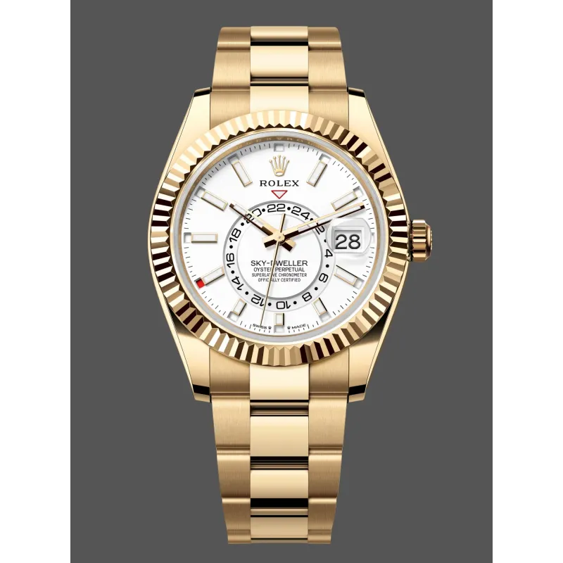 Rolex Sky-Dweller 336938 Replica - Quadrante Bianco Bicolore