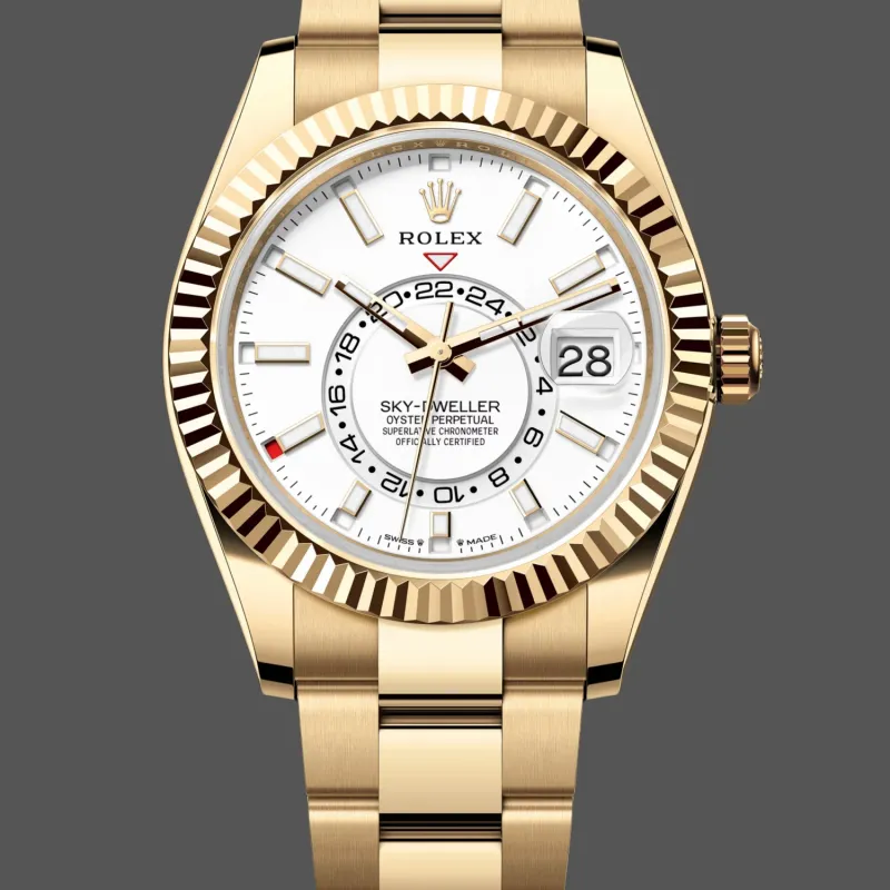 Rolex Sky-Dweller 336938 Replica - Quadrante Bianco Bicolore