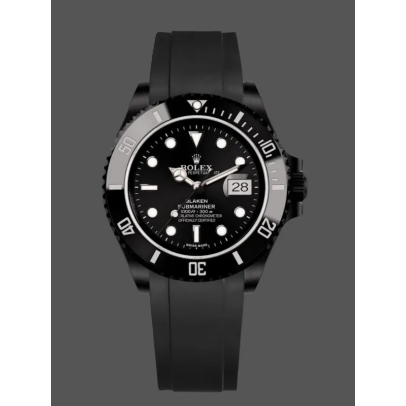 Rolex Submariner Hulk 116610 Replica - Quadrante Nero Lunetta Scanalata