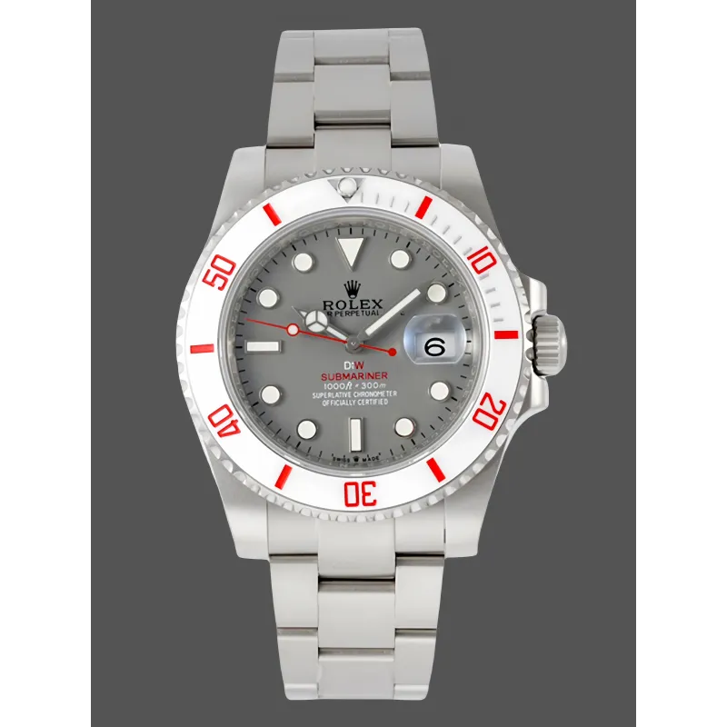 Rolex Submariner Hulk 116610 Replica - Quadrante Grigio Lunetta Scanalata