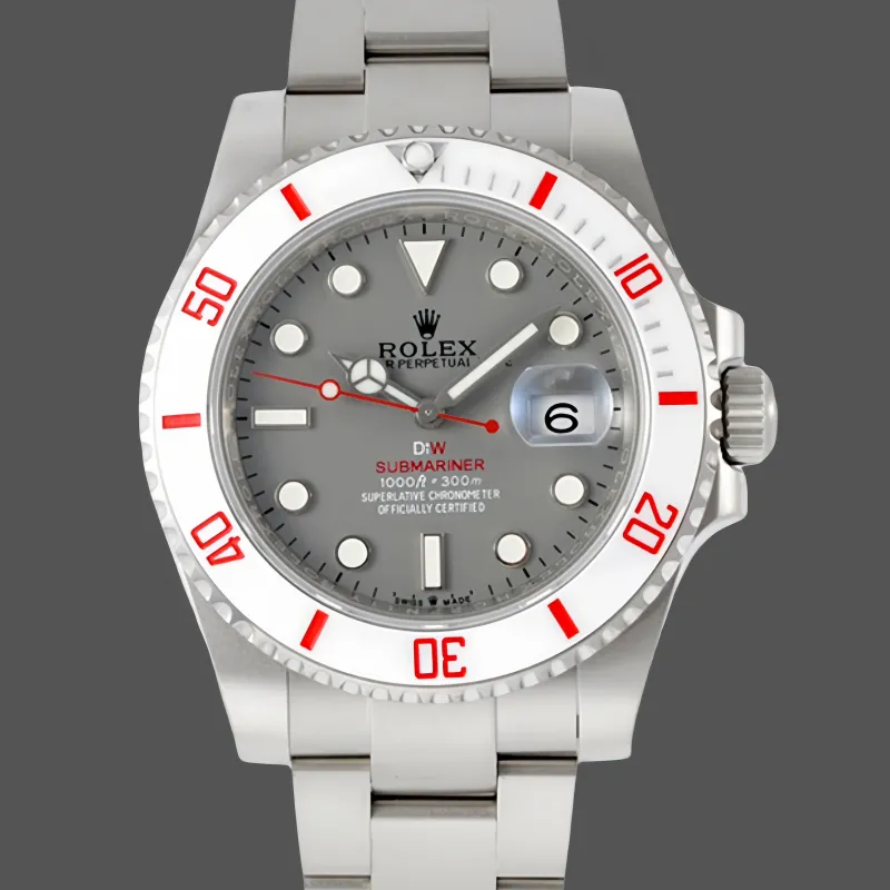 Rolex Submariner Hulk 116610 Replica - Quadrante Grigio Lunetta Scanalata