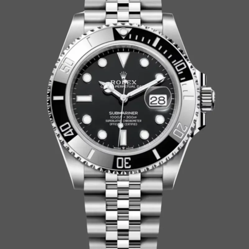 Rolex Submariner Hulk 116610 Replica - Quadrante Nero Lunetta Scanalata
