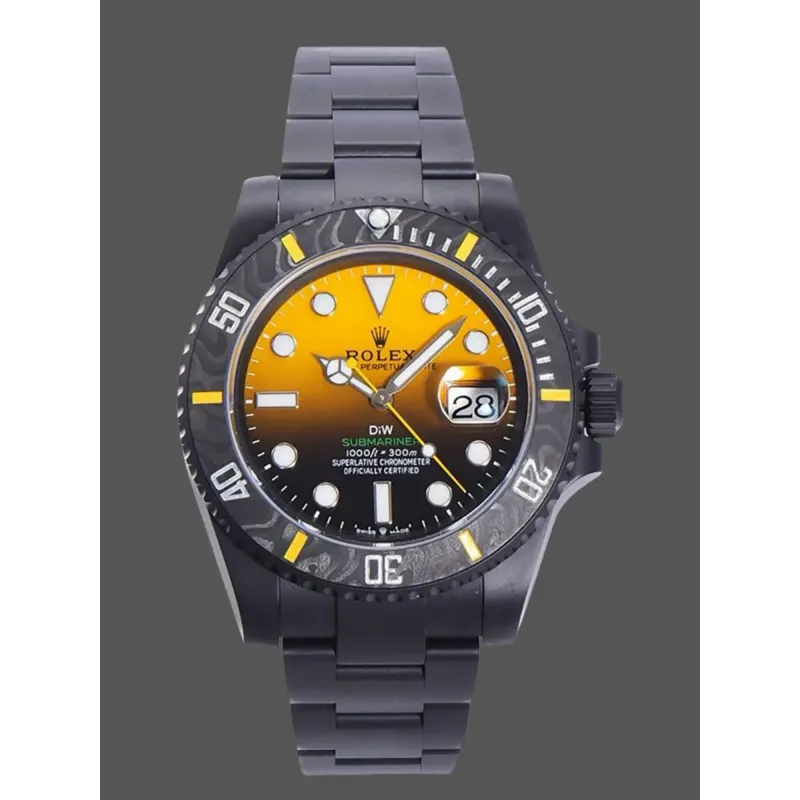 Rolex Submariner Hulk 116610 Replica - Quadrante Giallo Lunetta Scanalata