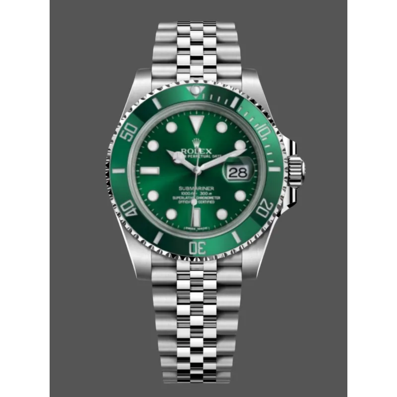 Rolex Submariner Hulk 116610LV Replica - Quadrante Verde Lunetta Scanalata