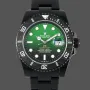 Rolex Submariner Hulk 116610LV Replica - Quadrante Nero Lunetta Scanalata
