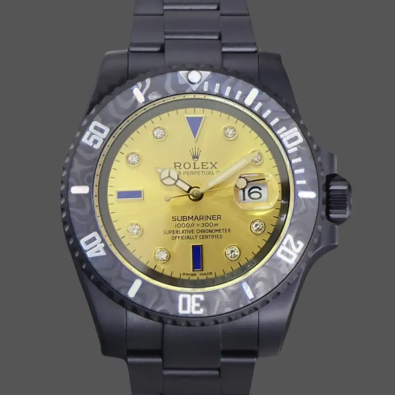 Rolex Submariner Hulk 116610 Replica - Quadrante Champagne Lunetta Scanalata