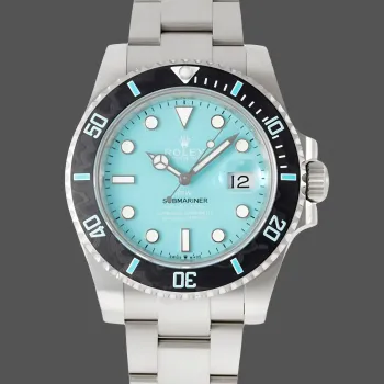 Rolex Submariner DIW Replica - Quadrante Blu Ghiaccio Lunetta Scanalata