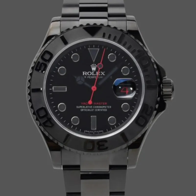 Rolex Yacht-Master 116622 Replica - Quadrante Nero Acciaio Inossidabile