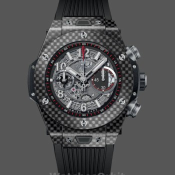 Replica Hublot Big Bang Unico Carbon 45mm Uomo 411.QX.1170.RX Nero