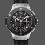 Replica Hublot Big Bang 44MM Uomo Cinturino in gomma nera 301.SB.131.RX Nero