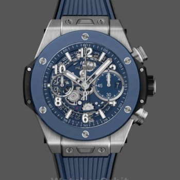 Replica Hublot Big Bang-421.NL.5170.RX da uomo, 42 mm, Blu da uomo