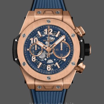 Replica Hublot Big Bang-421.OX.5180.RX da uomo, 42 mm, blu da uomo