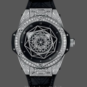 Replica Hublot Big Bang 45 mm Uomo in acciaio inossidabile 465.SS.1117.VR.1704.MXM18 Nero