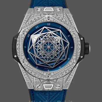Replica Hublot Big Bang Sang Bleu 45mm Titanio 415.NX.7179.VR.1704.MXM18 Blu Uomo