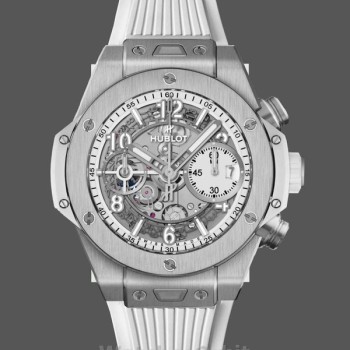 Replica Hublot Big Bang Unico-441.NE.2011.RW da uomo, titanio, 42 mm trasparente