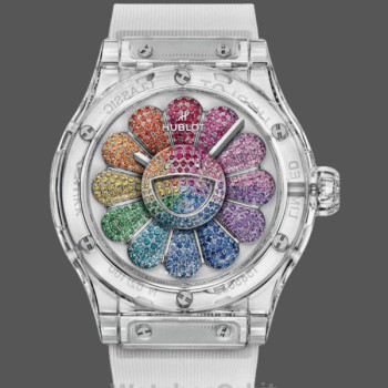 Replica Hublot Classic Fusion da uomo 45 mm in ceramica nera - 507.JX.0800.RT.TAK21 Colorato