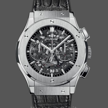 Replica Hublot Classic Fusion 45 mm in ceramica e titanio - 525.NX.0170.LR Nero