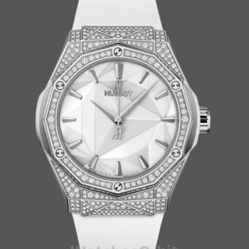 Replica Hublot Classic Fusion 40mm in titanio e caucciù - 550.NS.2200.RW.1604.ORL20 Bianco