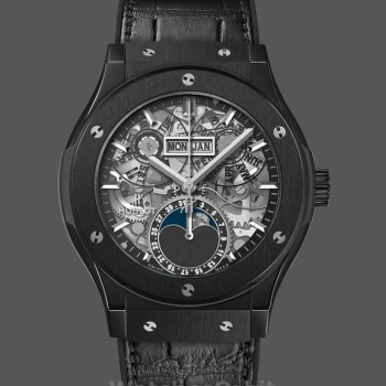 Replica Hublot Classic Fusion Aerofusion Moonphase 42 mm - 547.CX.0170.LR Grigio Uomo