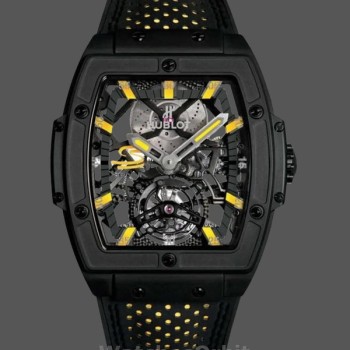 Replica Hublot Masterpiece MP-06 Senna da uomo 906.ND.0129.VR.AES12 45 mm Nero
