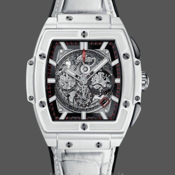 Replica Hublot Spirit of Big Bang-641.HX.0173.LR, Ceramica bianca, Quadrante scheletrato 42 mm, uomo