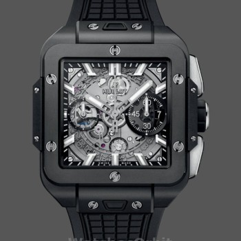 Replica Hublot Uomo Square Bang Unico All Black 821.CI.0170.RX 42mm Nero