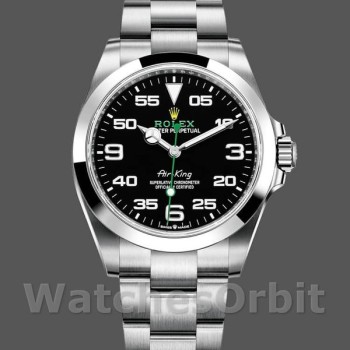 Replica Rolex Air King 40 mm Uomo-126900 0001-Oyster Acciaio Inox Blu