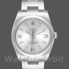 Replica Rolex Oyster Perpetual Air-King-114200 unisex, 34 mm, quadrante arabo argento, argento unisex