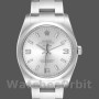 Replica Rolex Oyster Perpetual Air-King-114200 unisex, 34 mm, quadrante arabo argento, argento unisex