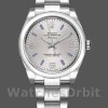 Replica Rolex Oyster Perpetual Air-King-114200 unisex, 34 mm, quadrante argento, unisex argento