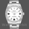 Replica Rolex Oyster Perpetual Air-King-114210 unisex, 34 mm, quadrante bianco, Unisex Bianco