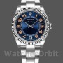 Replica Rolex Oyster Perpetual Air-King Unisex 34 mm Unisex-114234-Calrante blu-Oyster Blu in acciaio inossidabile