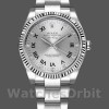 Replica Rolex Oyster Perpetual Air-King-114234 da uomo, 41 mm, quadrante argentato con diamanti romani, argento