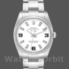 Replica Rolex Oyster Perpetual Air-King-114234 unisex, 34 mm, quadrante bianco arabo, unisex bianco
