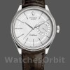 Replica Rolex Cellini Date 39mm Uomo-50519-Pelle marrone-Comparto argento Argento
