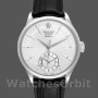 Replica Rolex Cellini Dual Time 39mm Uomo-50529-Comparto Argento Argento