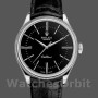 Replica Rolex Cellini Time 39 mm Uomo-50509-Cinturino in pelle nera-Comparatore nero Nero