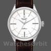 Replica Rolex Cellini Time 39mm Uomo-50509-Cinturino in pelle marrone-Componente bianco Bianco