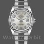 Replica Rolex Datejust 36mm Unisex-116234-Ghiera argentata Quadrante argentato-Ghiera scanalata Argento
