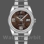 Replica Rolex Datejust 36 mm Unisex-116244-Bronzo Quadrante arabo floreale con diamanti Bronzo
