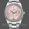 Replica Rolex Datejust 36 mm Donna-116244-Acciaio inossidabile-Comparto floreale rosa Rosa