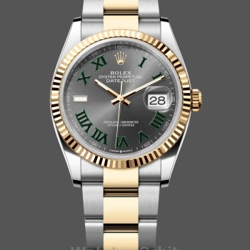 Replica Rolex Datejust 36 mm Unisex-126233 0036-Calendario grigio ardesia Unisex-126233 0036-Calendario grigio