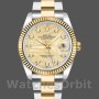 Replica Rolex Datejust 36mm Unisex-126233-Golden Palm Motif Quadrante dorato