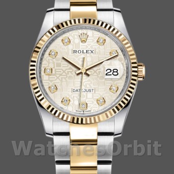 Replica Rolex Datejust 36mm Unisex-126233-Argento Quadrante Giubileo Argento Unisex-126233-Argento