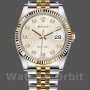 Replica Rolex Datejust 36mm Unisex-126233-Argento Quadrante Jubilee-Ghiera scanalata Argento