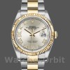 Replica Rolex Datejust 36mm Unisex-126233-Argento Quadrante con numeri romani Argento