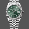 Replica Rolex Datejust 36 mm Unisex-126234-Acciaio inossidabile-Comparto verde menta Verde menta